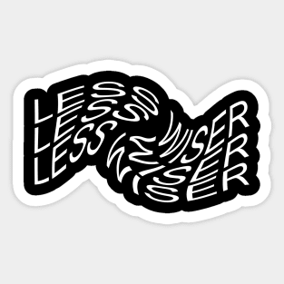 Less Wiser — Twirl Sticker